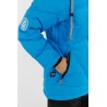 Куртка зимняя сноубордическая городская мембранная женская, с натуральным пухом, пуховик "PODIUM W", Лазурь